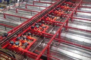 Système de distribution automatique de gaz et de récupération des gaz résiduels